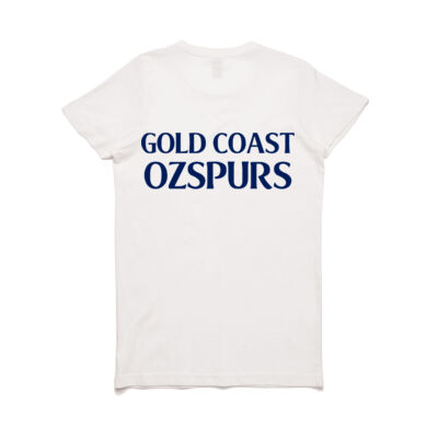 Gold Coast OzSpurs Women Collection Tshirt White Thumbnail