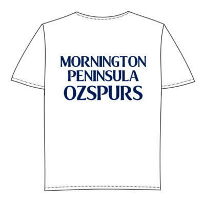 Mornington Peninsula OzSpurs Youth Collection Tshirt White Thumbnail