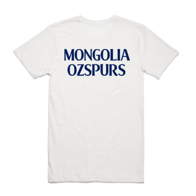Mongolia OzSpurs Collection Tshirt White Thumbnail
