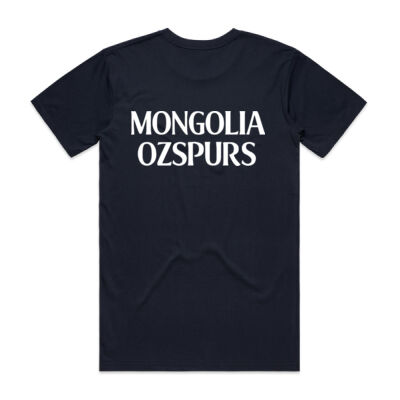 Mongolia OzSpurs Collection Tshirt Navy  Thumbnail