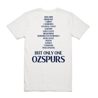 Only One OzSpurs Tshirt - White Thumbnail