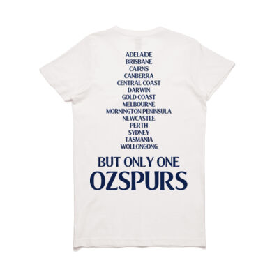 Only One OzSpurs Tshirt - White - Womens Thumbnail