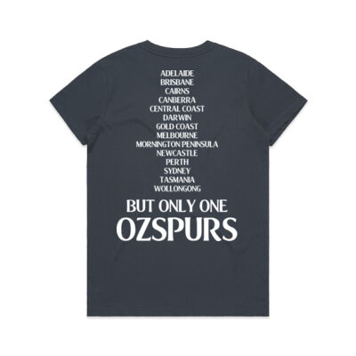 Only One OzSpurs Tshirt - Navy - Womens Thumbnail